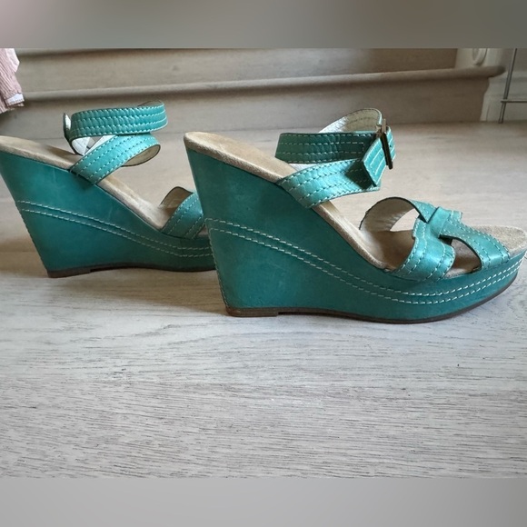 Marc Jacobs Wedge Sandals color- Lagoon size 38 (US 7) - Picture 8 of 16